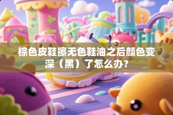 棕色皮鞋擦无色鞋油之后颜色变深（黑）了怎么办？