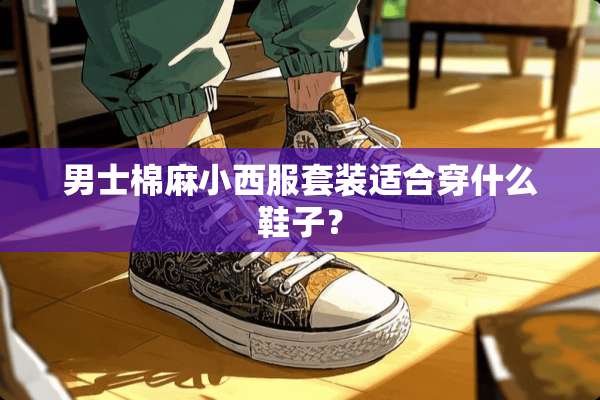 男士棉麻小西服套装适合穿什么鞋子？