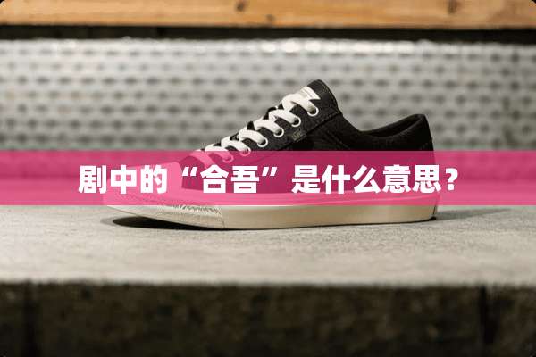 剧中的“合吾”是什么意思？