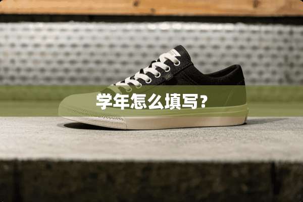 学年怎么填写？