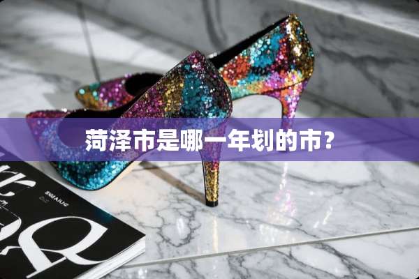菏泽市是哪一年划的市？