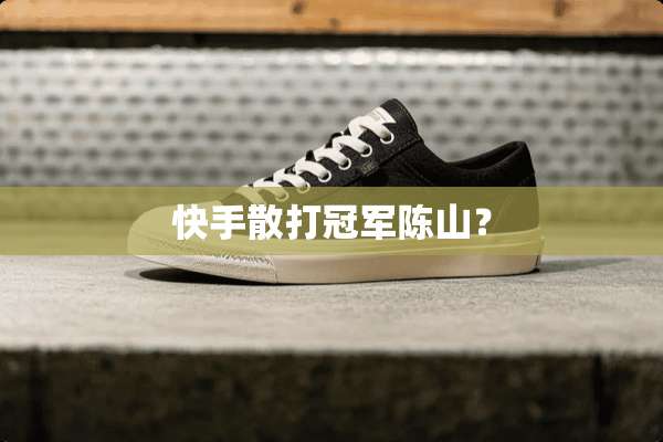 快手散打冠军陈山？