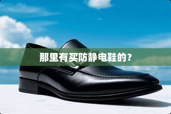 那里有买防静电鞋的？