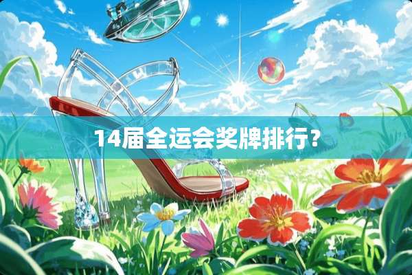 14届全运会奖牌排行？