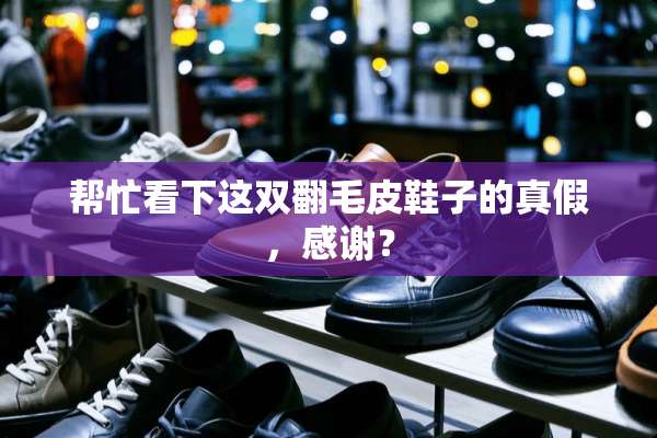 帮忙看下这双翻毛皮鞋子的真假，感谢？