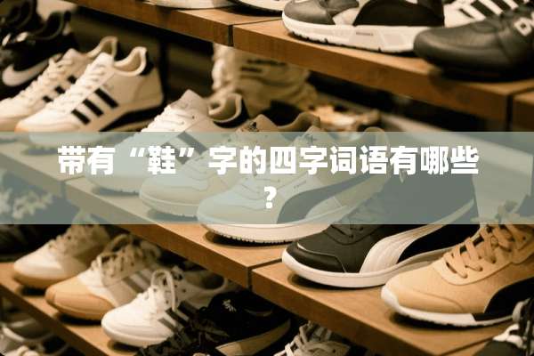 带有“鞋”字的四字词语有哪些？