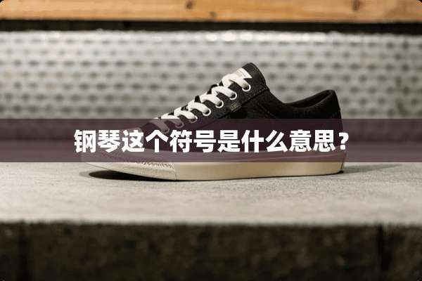 钢琴这个符号是什么意思？