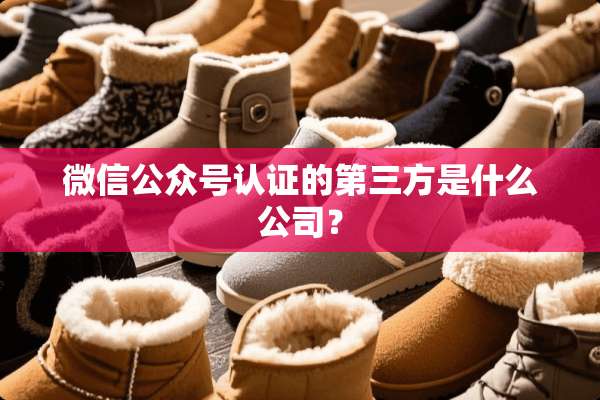 微信公众号认证的第三方是什么公司？