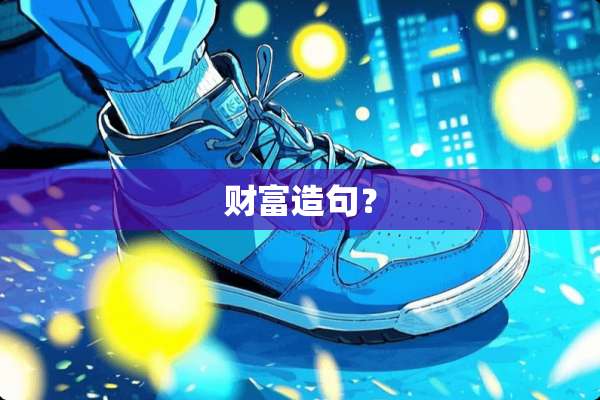 财富造句？