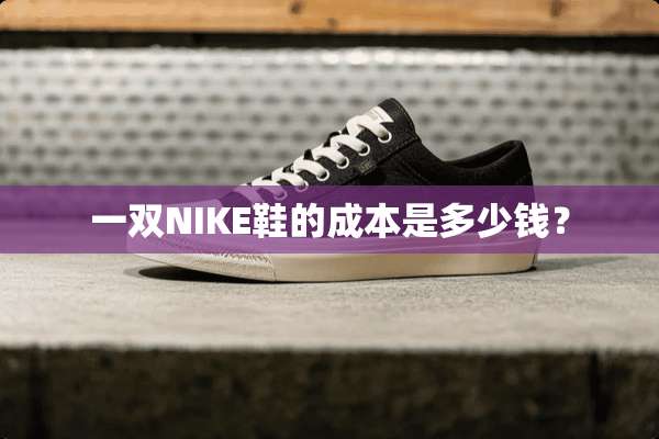 一双NIKE鞋的成本是多少钱？