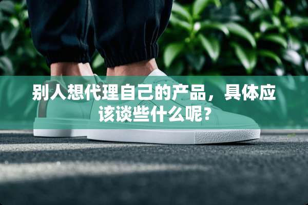 别人想代理自己的产品，具体应该谈些什么呢？