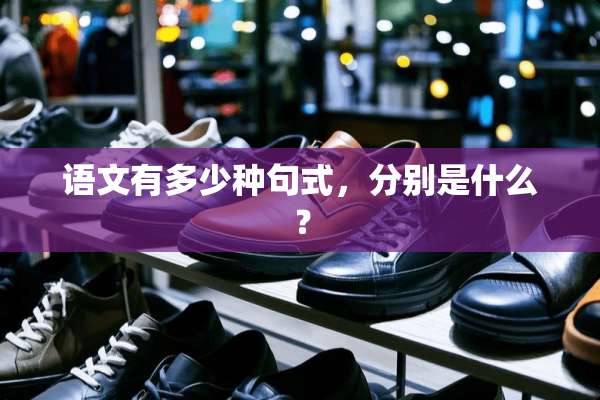 语文有多少种句式，分别是什么？