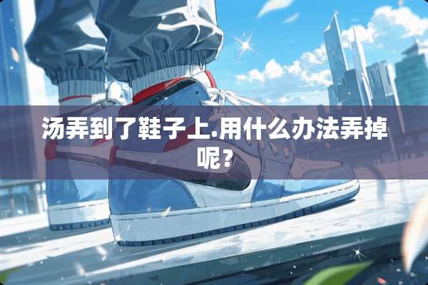 汤弄到了鞋子上.用什么办法弄掉呢？