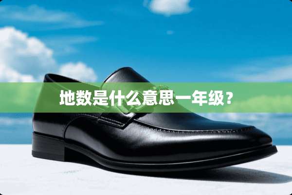 地数是什么意思一年级？