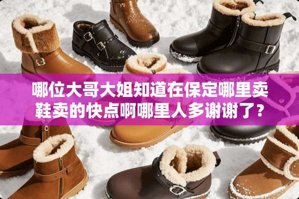 哪位大哥大姐知道在保定哪里卖鞋卖的快点啊哪里人多谢谢了？