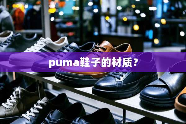 puma鞋子的材质？