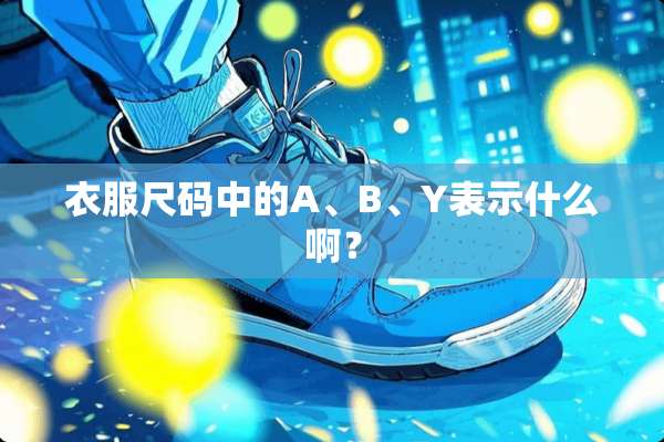 衣服尺码中的A、B、Y表示什么啊？