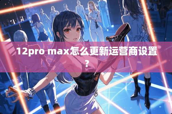 12pro max怎么更新运营商设置？