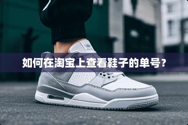 如何在淘宝上查看鞋子的单号？