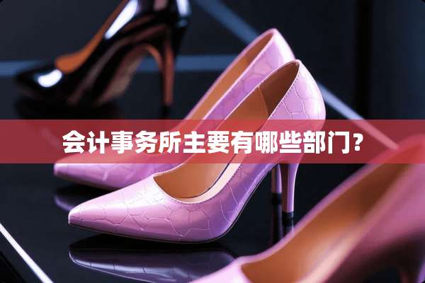 会计事务所主要有哪些部门？