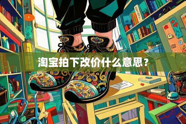 淘宝拍下改价什么意思？