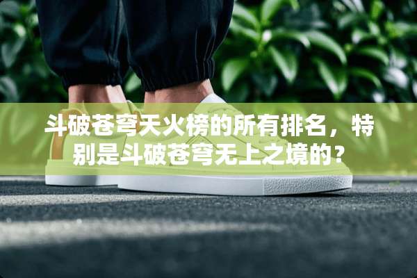 斗破苍穹天火榜的所有排名，特别是斗破苍穹无上之境的？