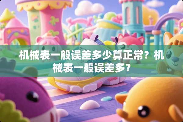 机械表一般误差多少算正常？机械表一般误差多？