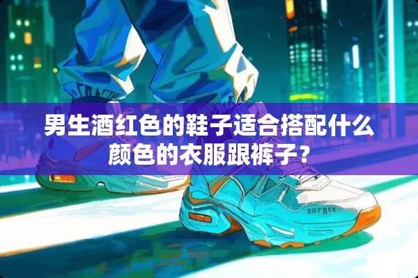 男生酒红色的鞋子适合搭配什么颜色的衣服跟裤子？