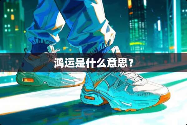 鸿运是什么意思？