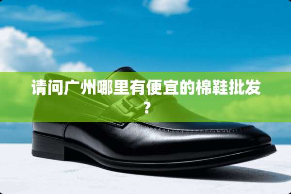请问广州哪里有便宜的棉鞋批发？