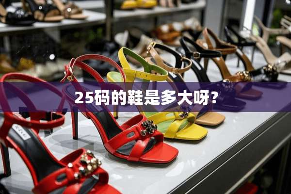 25码的鞋是多大呀？