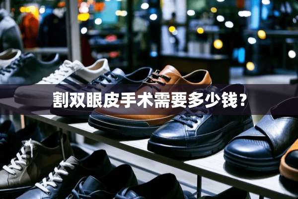 割双眼皮手术需要多少钱？