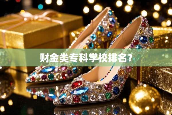 财金类专科学校排名？
