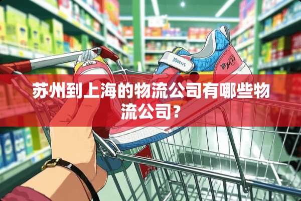 苏州到上海的物流公司有哪些物流公司？