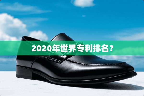 2020年世界专利排名？
