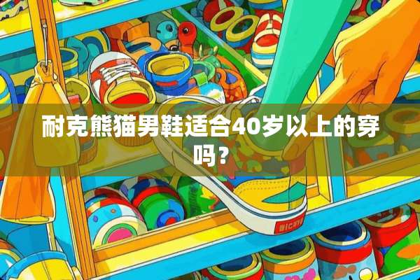 耐克熊猫男鞋适合40岁以上的穿吗？