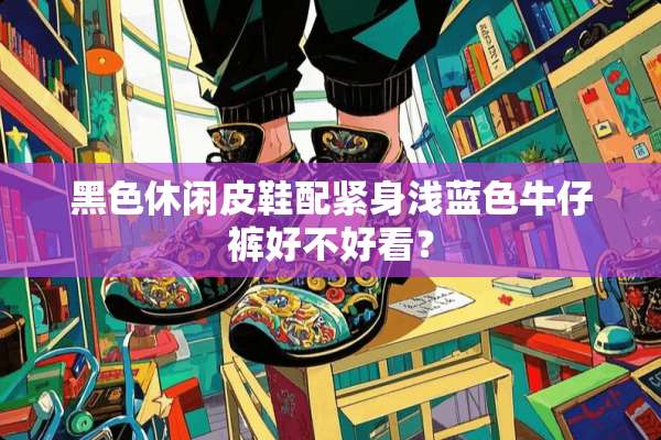 黑色休闲皮鞋配紧身浅蓝色牛仔裤好不好看？