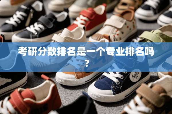 考研分数排名是一个专业排名吗？