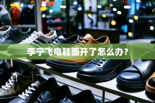 李宁飞电鞋面开了怎么办？