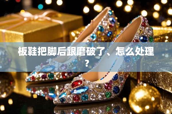 板鞋把脚后跟磨破了、怎么处理？