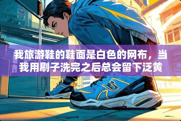 我旅游鞋的鞋面是白色的网布，当我用刷子洗完之后总会留下泛黄的污痕？