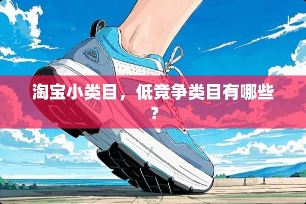淘宝小类目，低竞争类目有哪些？