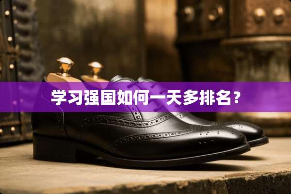 学习强国如何一天多排名？
