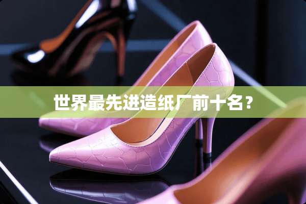 世界最先进造纸厂前十名？