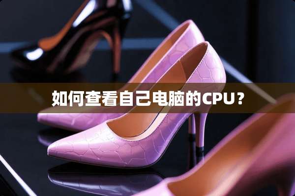 如何查看自己电脑的CPU？