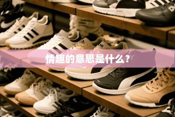 情趣的意思是什么？