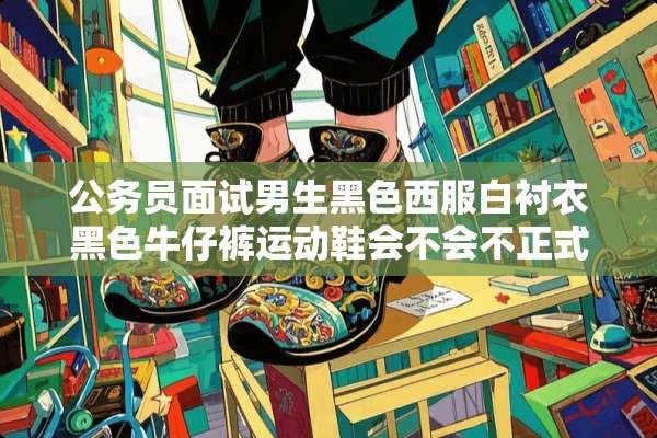 公务员面试男生黑色西服白衬衣黑色牛仔裤运动鞋会不会不正式？