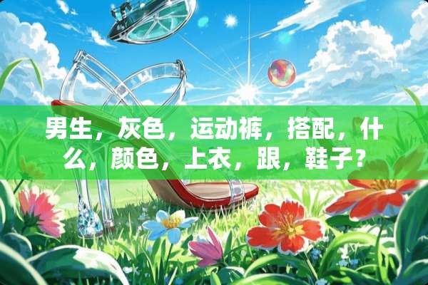 男生，灰色，运动裤，搭配，什么，颜色，上衣，跟，鞋子？
