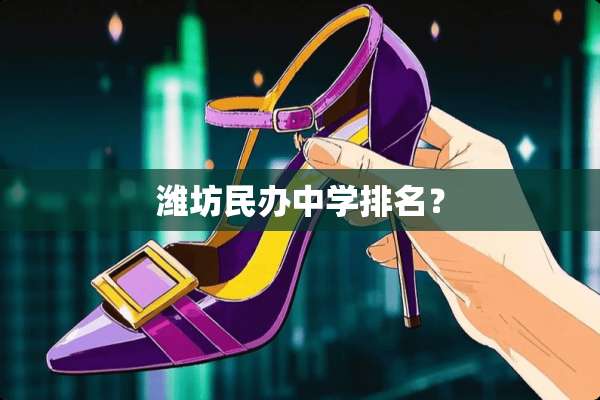 潍坊民办中学排名？