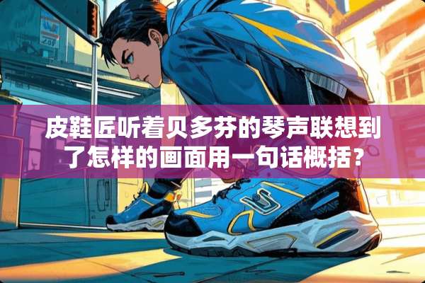 皮鞋匠听着贝多芬的琴声联想到了怎样的画面用一句话概括？